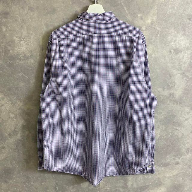 Ralph Lauren(ラルフローレン)のラルフローレン 90s 長袖シャツ ギンガムチェック 青 紫 パープル メンズのトップス(シャツ)の商品写真