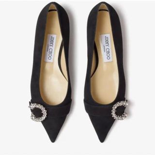 ブラックサイズJIMMY CHOO SARESA FLAT フラットシューズ