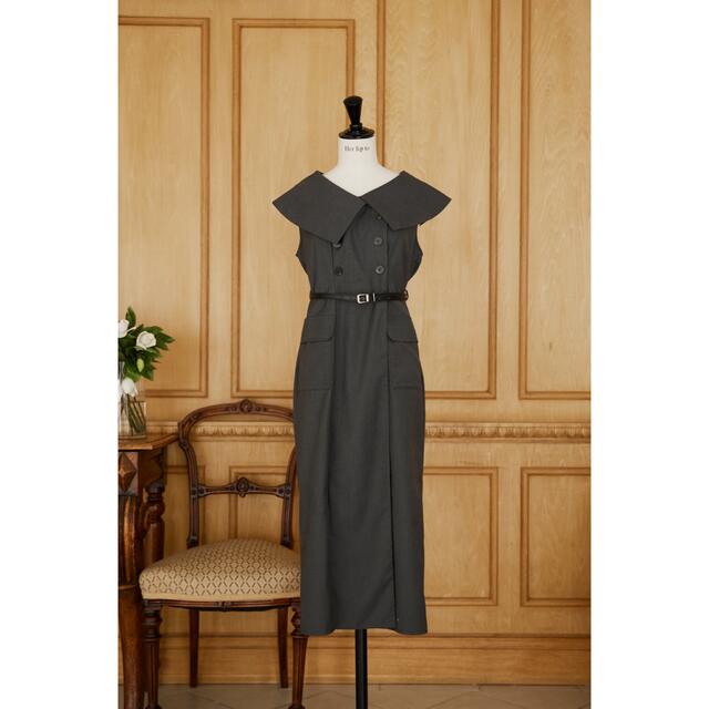 Saint Charles Big Collar Dress(gray/S)