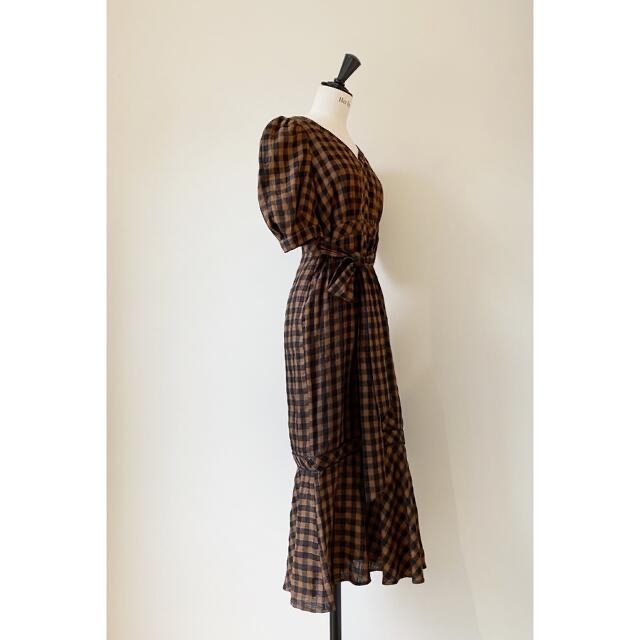 Her lip to - Istres Linen Mermaid Dress(Brown/S)の通販 by