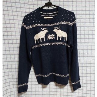 アバクロンビーアンドフィッチ(Abercrombie&Fitch)の中古品 アバクロ①  丸首セーター (サイズM)  ※186(ニット/セーター)