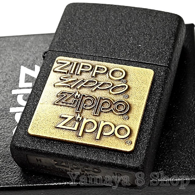幅広type zippo ブラッククラックル ZIPPO ロゴ 2007 - 通販 - irisisb