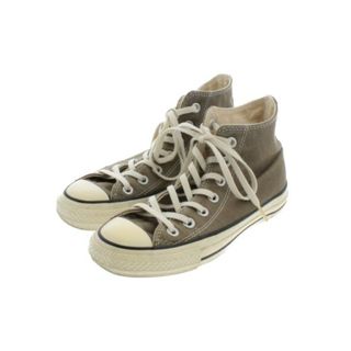 コンバース(CONVERSE)のCONVERSE コンバース スニーカー 22cm カーキ 【古着】【中古】(スニーカー)