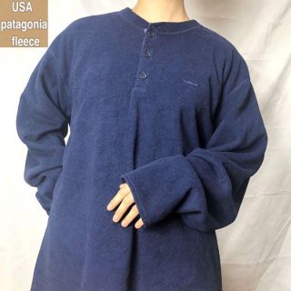 パタゴニア(patagonia)のUSA製 パタゴニア☆フリース ハーフボタン 希少 ゆるだぼ 90s au5(その他)