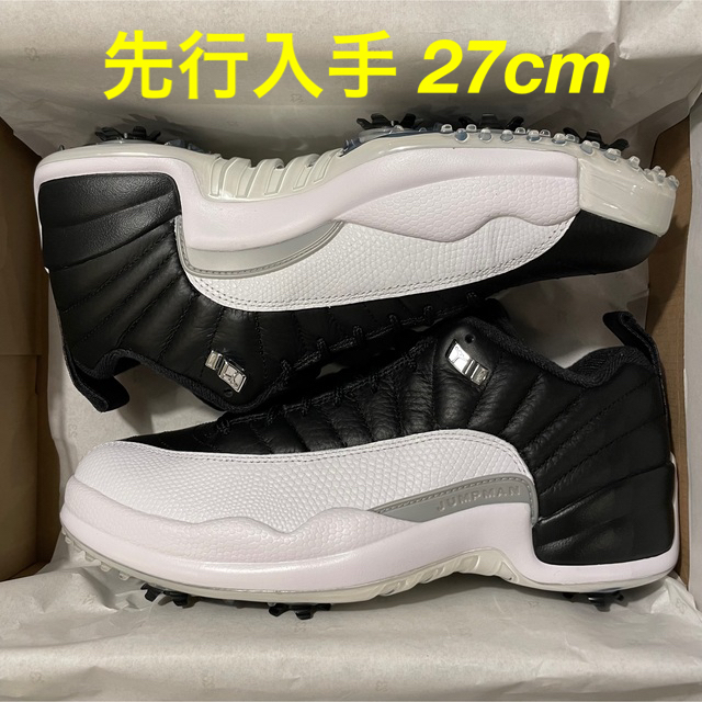 NIKE - 27cm エアジョーダン12 黒白 TEST JORDAN タイガーの通販 by