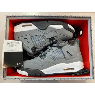 ナイキ(NIKE)のNIKE AIR JORDAN 4 RETRO GS COOL GREY 5Y(スニーカー)