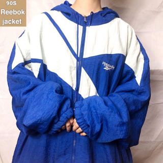 リーボック(Reebok)のリーボック☆中綿ジャケット 古着 90sベクター ビッグシルエット 希少 aw9(ブルゾン)