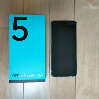 オッポ(OPPO)のOPPO Reno5 A A101OP シルバーブラック(スマートフォン本体)