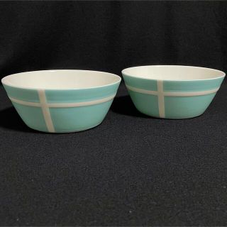 【未使用品/専用箱付】ティファニー ブルーボックス ボウル 2枚セット 【未使用品/専用箱付】ティファニー ブルーボックス ボウル 2枚セット