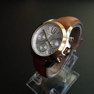 マイケルコース(Michael Kors)の美品【稼働品】マイケルコース　MK‐2301　メンズ　レディース時計　ゴールド(腕時計(アナログ))