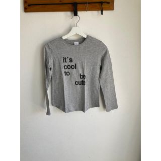 ザラ(ZARA)のグレーのシンプルカットソー(Tシャツ/カットソー)