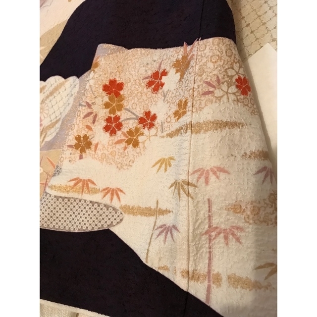 スワトウ柄 刺繍 訪問着 着物のみ スワトウ柄 刺繍 訪問着 着物のみ