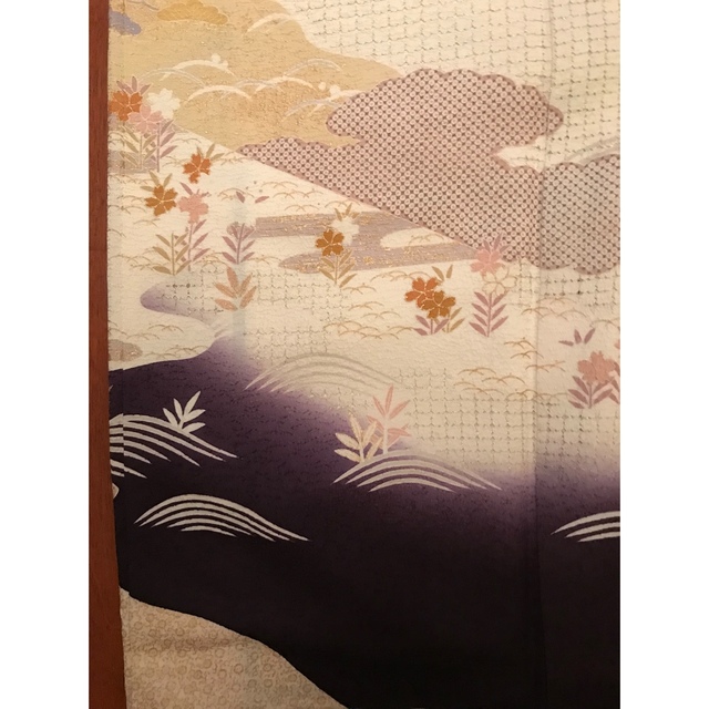スワトウ柄 刺繍 訪問着 着物のみ スワトウ柄 刺繍 訪問着 着物のみ