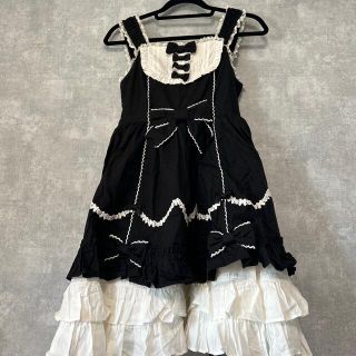 アンジェリックプリティー(Angelic Pretty)のアンジェリックプリティ　うしろバッスル　ジャンパースカート (ひざ丈ワンピース)