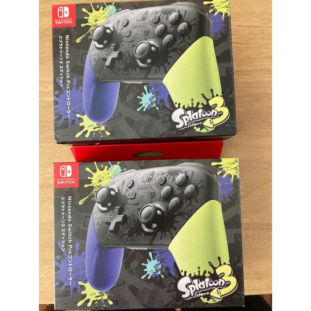 Switch Proコントローラー スプラトゥーン3 2個セット 新品未開封 新作