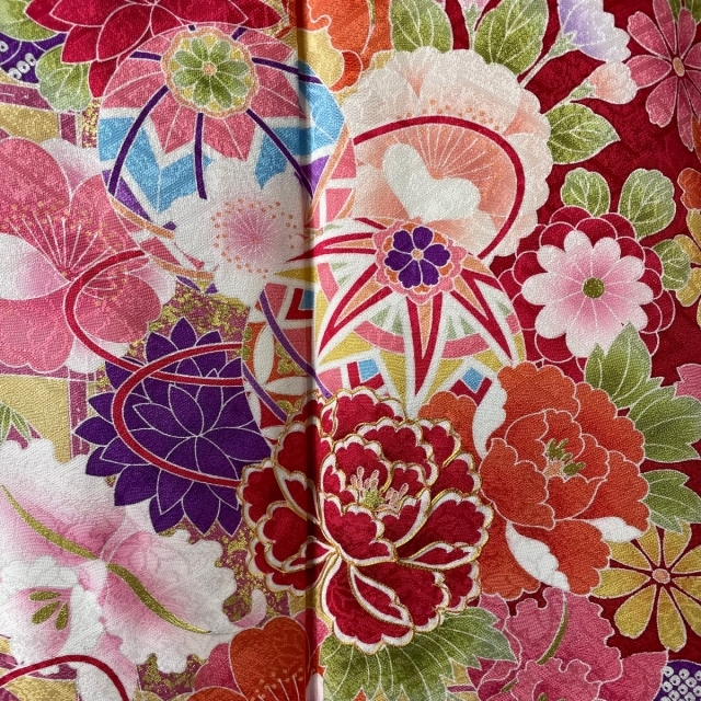 振袖 美品 名品 身丈159.5cm 裄丈69cm 正絹 振袖 美品 名品 身丈159.5cm 裄丈69cm 正絹