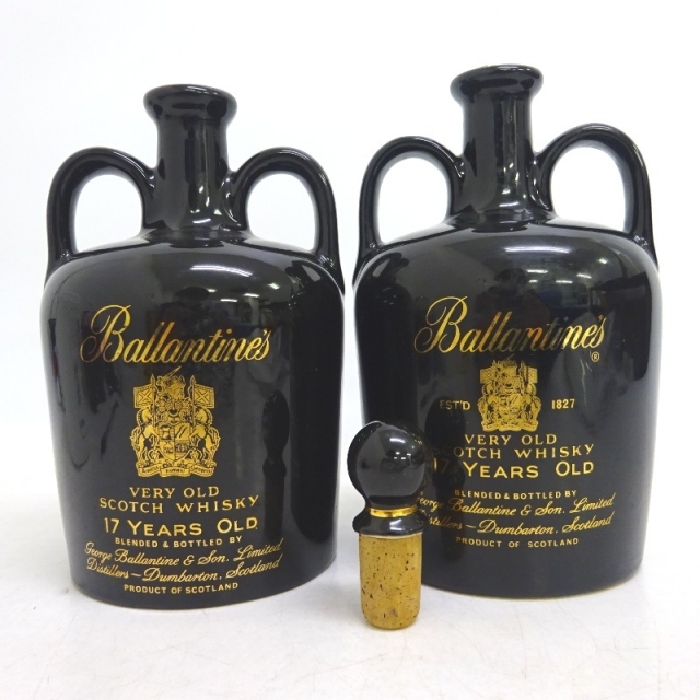 未開封★Ballantine's【バランタイン】 17年 ベリーオールド 陶器 750ml 替え栓付 箱なし