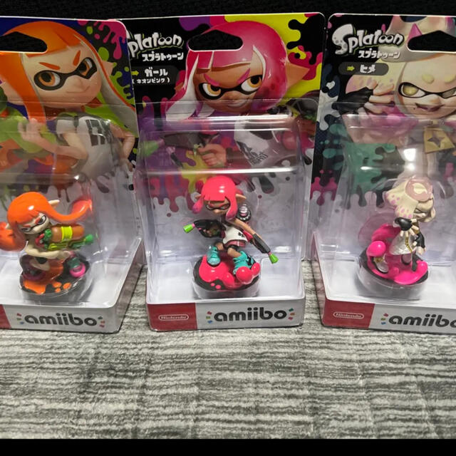 任天堂(ニンテンドウ)のamiibo スプラトゥーン ガール/ガール(ネオンピンク) /ヒメ3点セット エンタメ/ホビーのフィギュア(ゲームキャラクター)の商品写真