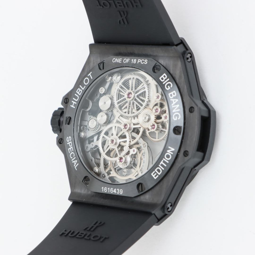 HUBLOT(ウブロ)の　ウブロ HUBLOT ビッグ・バン トゥールビヨン オートマティック オールブラックカーボン 429.QU.0140.RX.YOS ブラック カーボン 自動巻き メンズ 腕時計 メンズの時計(その他)の商品写真