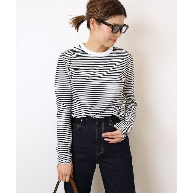 Deuxieme Classe COCO Stripe Tシャツ