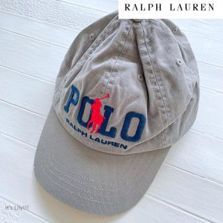 ラルフローレン(Ralph Lauren)の4-7T　ラルフローレン　キャップ　グレー　ロゴ(帽子)