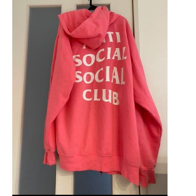 Anti Social Social Club パーカー Lピンクパーカー