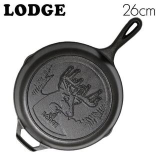 ロッジ(Lodge)の(JJ4673)ロッジ ロジック スキレット 10-1/4インチ ディアーロゴ(調理器具)