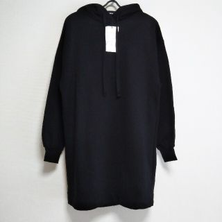 新品☆ZARA ザラ フード付きワンピース ブラック M