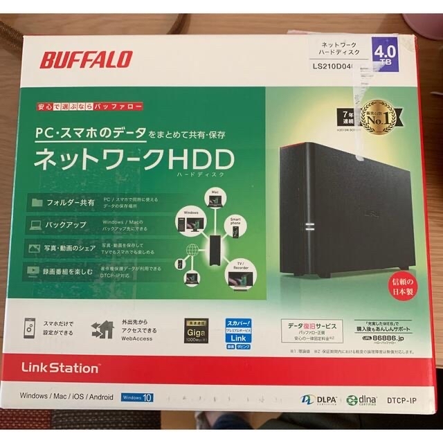 BUFFALO リンクステーション ネットワーク対応HDD LS210D0401PCタブレット