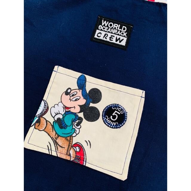 ハンドメイド　ビンテージ　Mickey エコバッグ レディースのバッグ(エコバッグ)の商品写真