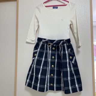 ブラックレーベルクレストブリッジ(BLACK LABEL CRESTBRIDGE)のブルーレーベルクレストブリッジ　ワンピース　38(ひざ丈ワンピース)