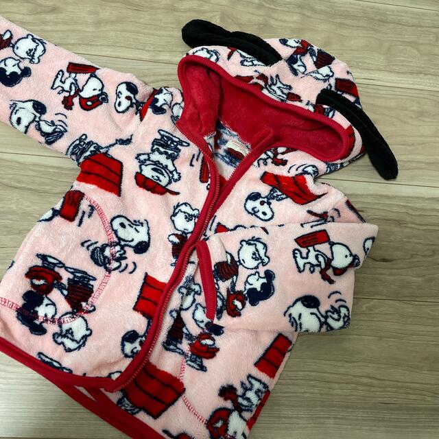 SNOOPY(スヌーピー)のスヌーピー　フリース　パーカー　なりきり　95 キッズ/ベビー/マタニティのキッズ服女の子用(90cm~)(ジャケット/上着)の商品写真