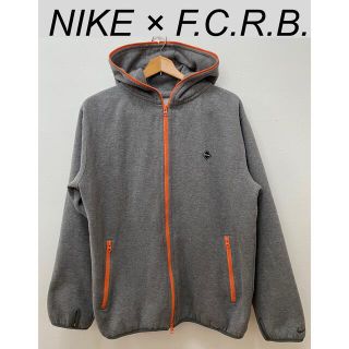 エフシーアールビー(F.C.R.B.)のF.C.REAL BRISTOL × NIKE　ジップアップパーカー　グレー　L(パーカー)