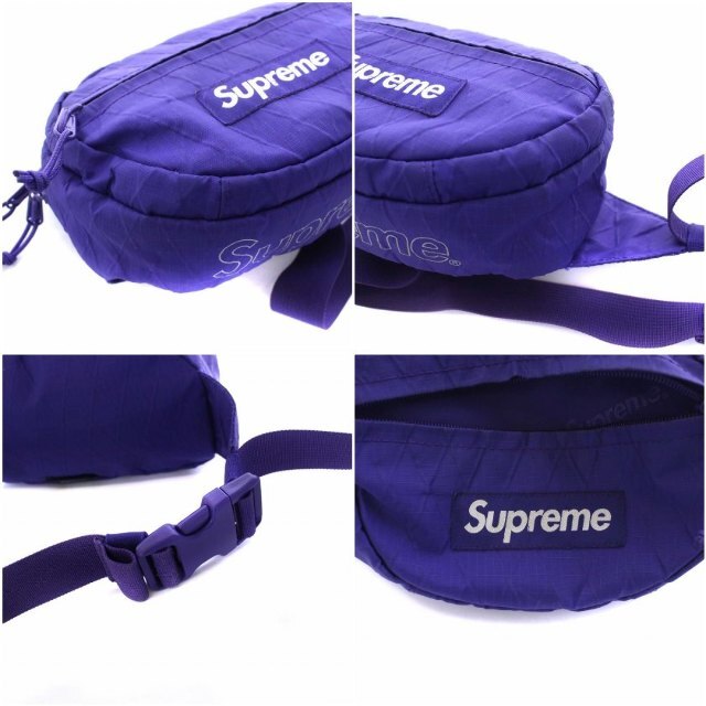 ★紫 18AW supreme シュプリーム ウエストバッグ