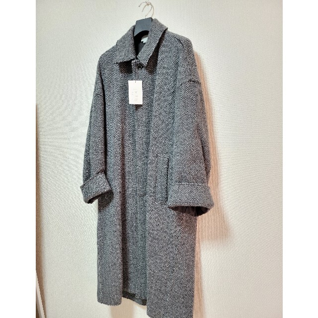 yoke DOUBLE JQUARD KNIT BAL COLLAR COATメンズ