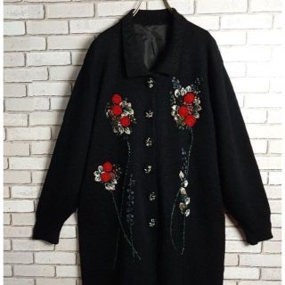 アメリヴィンテージ(Ameri VINTAGE)のvintage rose cardigan LL (カーディガン)