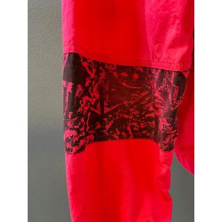 古着 ビンテージ 80s USA 蛍光 ピンク ナイロン ジャンパー ジャケット