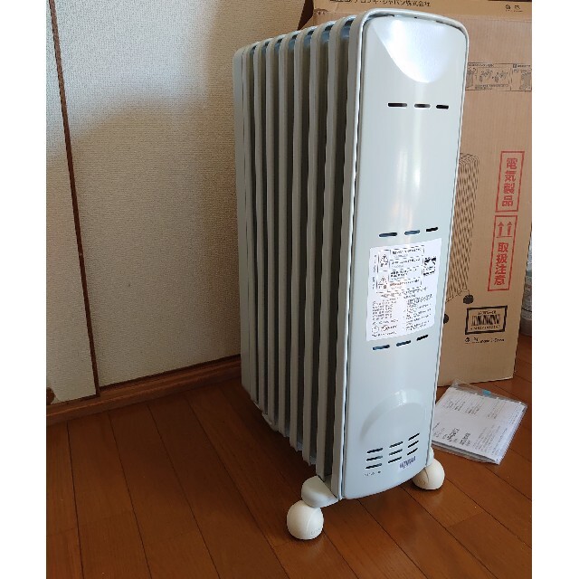 DeLonghi - デロンギ オイルヒーター 1200W JR0812-CR ホワイト+