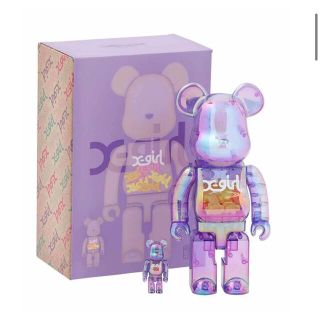 エックスガール(X-girl)のBE@RBRICK X-girl CLEARPURPLE 100%＆400%(フィギュア)