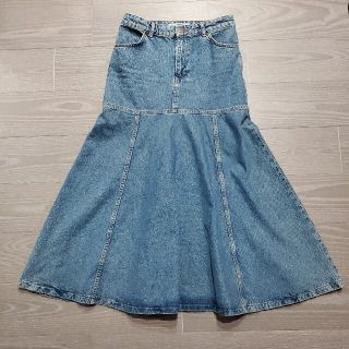 ザラ(ZARA)のZARAザラロングデニムスカート(ロングスカート)