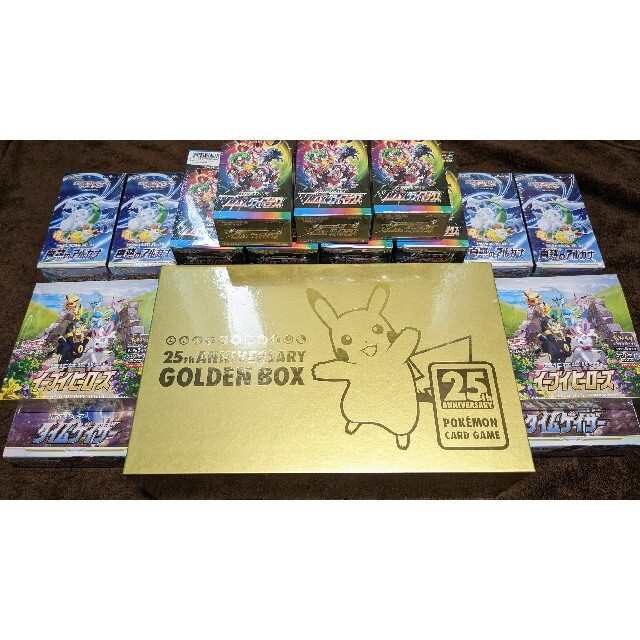 28box　ポケモン　シュリンク付　golden box イーブイヒーローズ