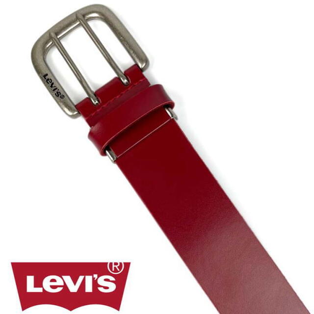 Levi's(リーバイス)のホワイト 白 Levis リーバイス ダブルピン レザー ベルト 6090 レディースのファッション小物(ベルト)の商品写真