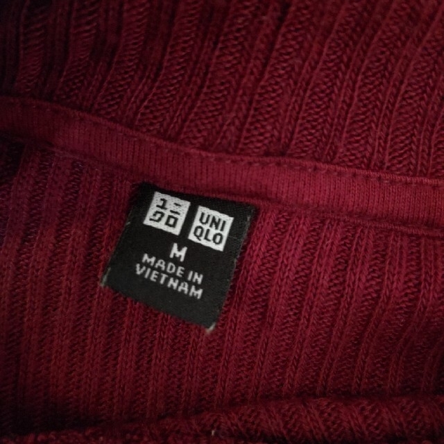 UNIQLO(ユニクロ)のユニクロ　リブ　ハイネック　トップス レディースのトップス(カットソー(長袖/七分))の商品写真