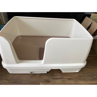 中古　猫　デオトイレワイド　白　本体のみ(猫)