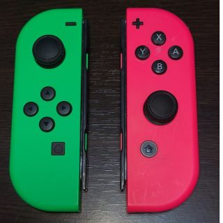 ニンテンドースイッチ(Nintendo Switch)の【動作確認済】Switch　ジョイコン　グリーン/ピンク　L/R(その他)