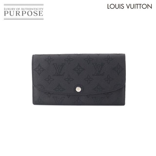 未使用 展示品 ルイ ヴィトン LOUIS VUITTON マヒナ ポルトフォイユ イリス 二つ折り 長財布 レザー ノワール M60143 90158660素材マヒナレザー