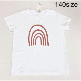 海外輸入服 レインボー柄tシャツ 新品 140size(Tシャツ/カットソー)