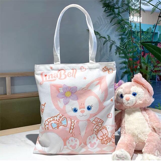 Disney(ディズニー)の日本未発売　リーナベル　キャンバス　エコバッグ　トートバッグ　お買い物袋 レディースのバッグ(エコバッグ)の商品写真