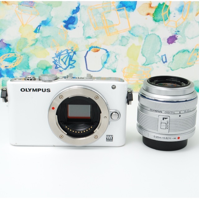 OLYMPUS(オリンパス)の❤️Wi-Fi付❤️初心者❤️オリンパス PEN E-PL3 レンズキット スマホ/家電/カメラのカメラ(ミラーレス一眼)の商品写真