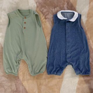 ユニクロ(UNIQLO)のユニクロ　70サイズ　2枚セット(ロンパース)